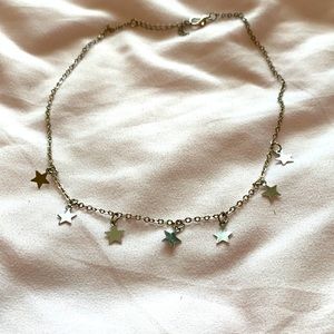 silver star necklace
